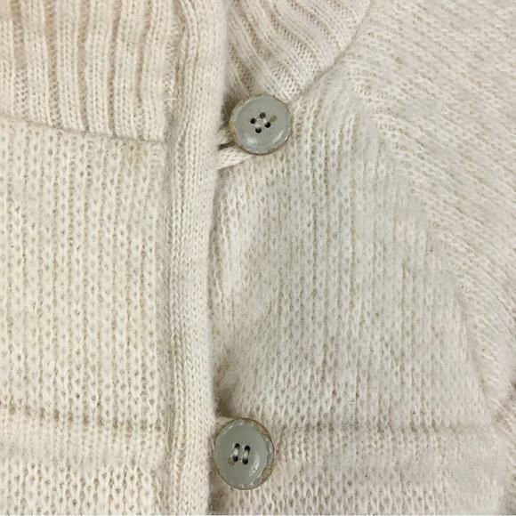 Vintage Alafoss Of Iceland Wool Fairisle Trench Coat M - Picture 6 of 13